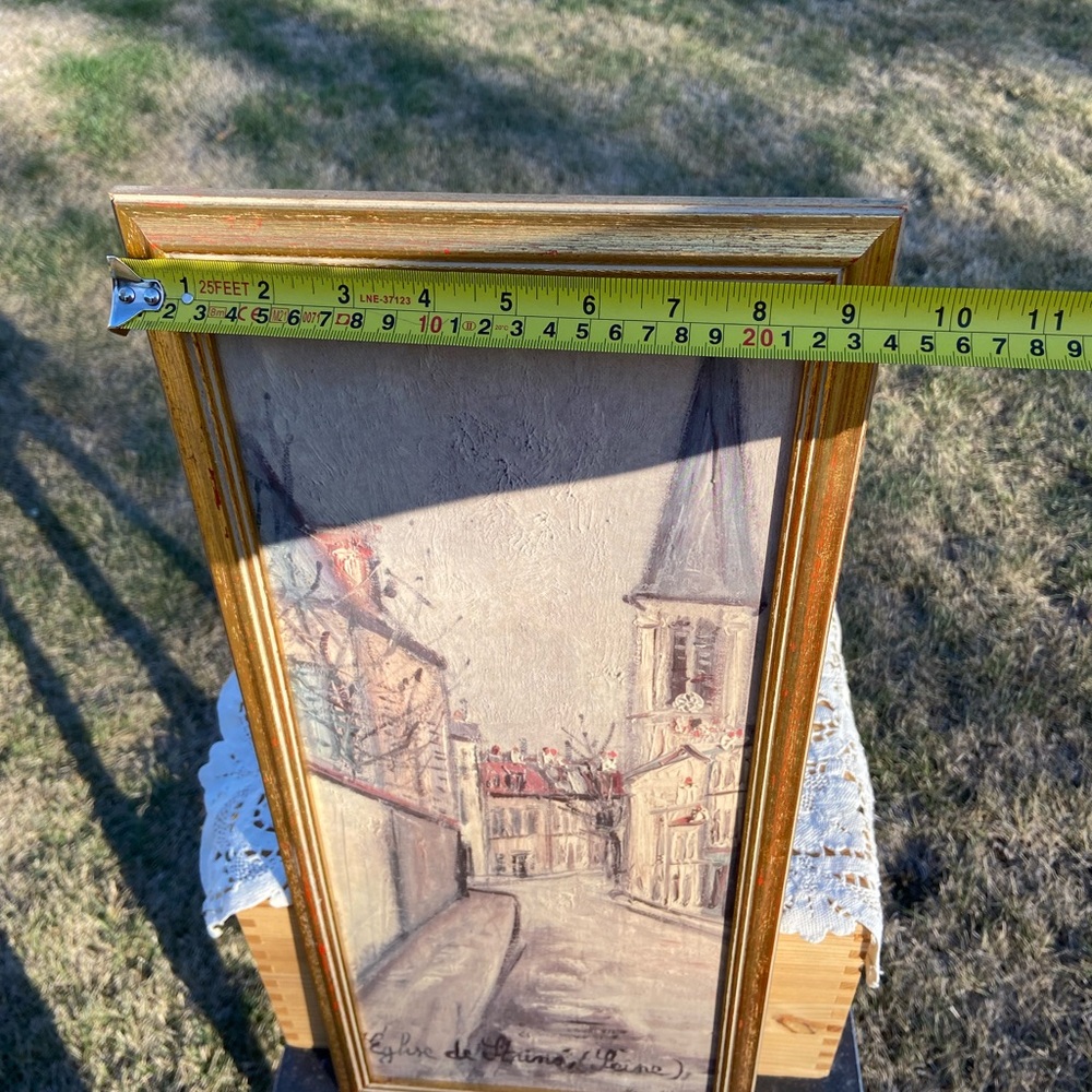 Vintage Maurice Utrillo EGLISE DE STAINS (SEINE) Print - Picture 7 of 8